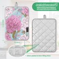 thumbnail image 3 of 2 Pack Pot Holders for Kitchen Heat Resistant Hot Pads Sets for Cooking Baking Pink Peony Pattern, 3 of 7
