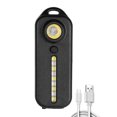 thumbnail image 1 of Mini linterna delgada táctica de policía Luz de hombro recargable por Kuymtek USB luz trasera de bicicleta luz de advertencia lámpara de casco llavero, 1 of 4