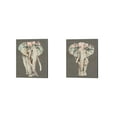 thumbnail image 1 of Great Art Now Flower Crown Elephant by Jennifer Goldberger 2 Piece Canvas Art Set Each 12"W x 15"H, 1 of 3