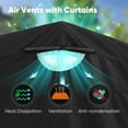 thumbnail image 5 of Quictent Heavy Duty Motorcycle Shelter Storage Tent with Carry Bag Large Size Black, 5 of 8