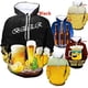 thumbnail image 2 of Sudadera con capucha con estampado 3D de cerveza para hombre, sudaderas casuales de moda, sudaderas con capucha holgadas de gran tamaño con estampado completo, 2 of 5