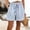 Light Blue, variant on Only Moment Shorts for Women Trendy Cotton Striped Shorts Summer Casual Loose Elastic Waist Drawstring Lace Boho Beach Cover Up Shorts Spandex Shorts Wowomen Light Blue,S