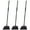 Black, variant on 3-Pack Wide Angle Corner Broom, Outdoor/Indoor Commercial Broom with 55" Long Handle, Heavy-Duty Brooms for Warehouse Garage Lobby Restaurant Patio Driveway Porch Deck Rubbish Sweeping (All Black)