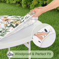 thumbnail image 5 of Round Picnic Table Cloth 100% Waterproof & Oil Proof, Elastic Fitted Table Cover for 45"-52" Round Tables, for Dining, Camping, Outdoor, 5 of 7
