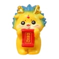 thumbnail image 1 of Figura de dragón de Año Nuevo chino, linda mini figura para el tablero del auto, gabinete, escritorio Estilo E, 1 of 9