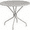 Light Gray, variant on Flash Furniture Commercial Grade 35.25" Round Gold Indoor-Outdoor Steel Patio Table with Umbrella Hole