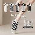 thumbnail image 1 of Nvzi 5 pairs of Womens Cotton Crew Socks, Thin Soft Comfort Breathable Dress Socks, Above Ankle Crew Socks for Business, Casual，(A02）, 1 of 2