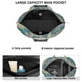 thumbnail image 2 of Mala Inspired Paisley Duffel Boho Vintage Weekender Bag with Artistic Floral Pattern, Ethnic Chic Design, 2 of 5