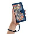 thumbnail image 5 of Compatible with Samsung Galaxy A34 5G Vintage Flower Wallet Case Magnetic Closure Cover with Card Slots, 5 of 5