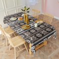 thumbnail image 4 of Boho Bohemia Geometric Line Art Rectangle Tablecloth 60"x102",Waterproof Polyester Rectangle Table Cloth, Wipeable Spillproof Polyester Tablecloth for Dining, Camping, Indoor and Outdoor, 4 of 6