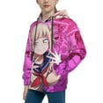 thumbnail image 2 of My Hero Academia Himiko Toga Youth Sweatshirt Hoodies Pullover 3D Print Novelty Hooded Hoody Clothes For Boys Girls Teen Clothing, 2 of 7
