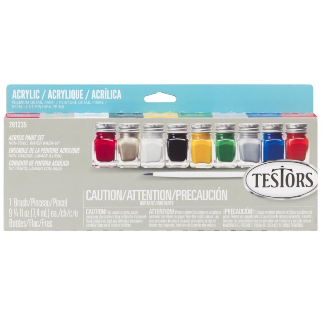 Set De 9 Pinturas Acrílicas Colores Varios