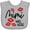 AC-Heather Grey, variant on Inktastic Mimi Was Here Red Kisses Boys or Girls Baby Bib