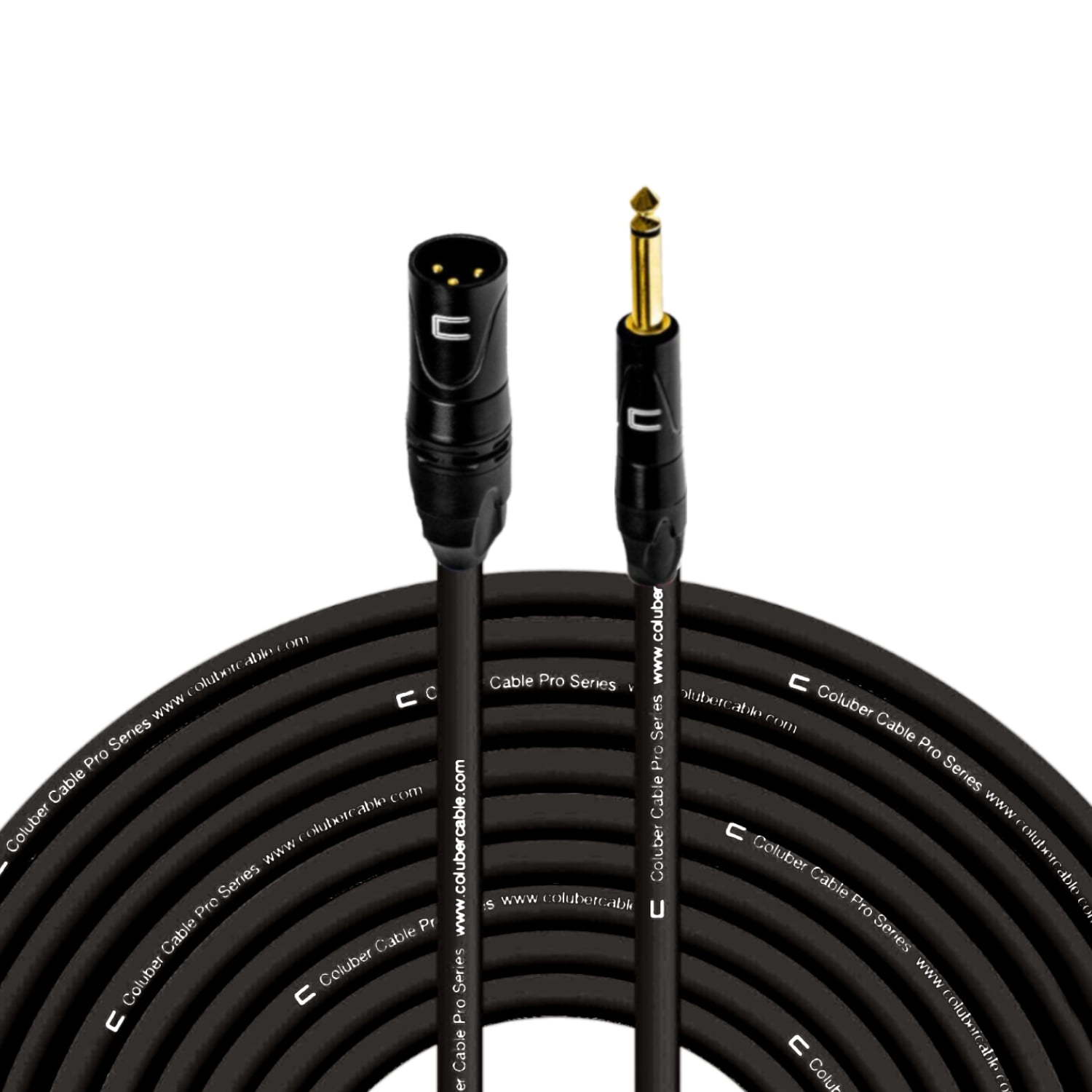 Coluber Cable - Unbalanced XLR Cable Male-1/4" TS Audio and Microphone Cable 200ft