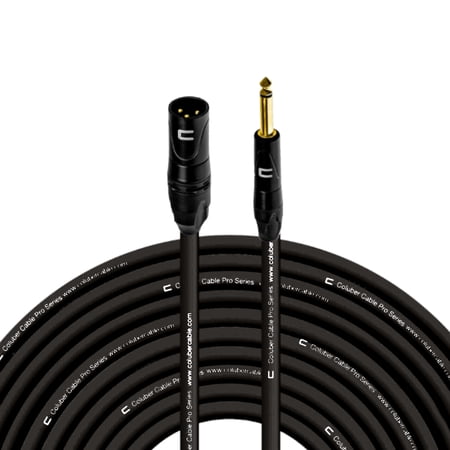 Coluber Cable - Unbalanced XLR Cable Male-1/4" TS Audio and Microphone Cable 200ft