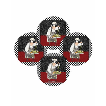 Round Placemats Set of 4 Cooks Kitchens Place Mats Washable Woven Placemat Funny Chef Black Buffalo Plaid Circle Braided Table Mat for Kitchen Dining Table Party Home Decor 15 Inch Round Placemats Set of 4 Cooks Kitchens Place Mats Washable Woven Placemat Funny Chef Black Buffalo Plaid Circle Braided Table Mat for Kitchen Dining Table Party Home Decor 15 Inch