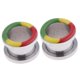 thumbnail image 1 of 2 Piezas de material acero Inoxidable Para Mujer, Enchufe De , De Oído, Estiramiento, Indicador De Oído 18 mm Salvador Ear Tunnel Plug, 1 of 7