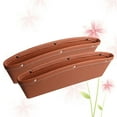 thumbnail image 3 of Car Seat Gap Filler Organizer Drop Catcher Pocket Between Seat and Console (Brown), 3 of 7