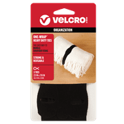 VELCRO Brand ONE-WRAP® Heavy Duty Ties, Reusable Pre-Cut and Self Gripping For Bundling Hoses, Extension Cords, 3 Ties, 23” x 7/8”, Black 90700