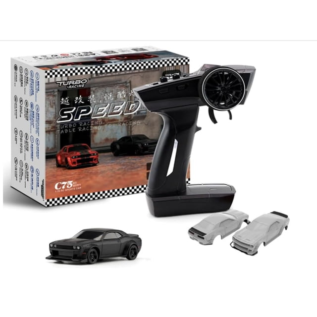 Coche RC de drift Generic C75 1:76 2WD listo para usar (RTR) 2.4GHz