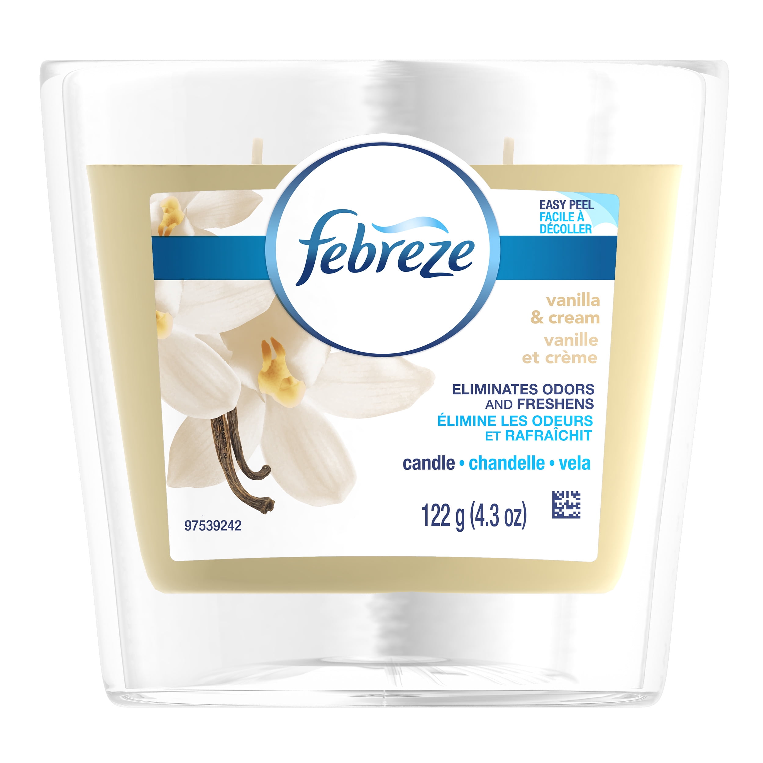 Febreze CANDLE Air Freshener Vanilla & Cream (1 Count, 4.3 oz