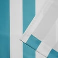thumbnail image 4 of Exclusive Home Canopy Stripe Indoor/Outdoor Grommet Top Curtain Panel Pair, 54"x96", Teal / White, 4 of 6