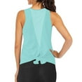thumbnail image 4 of CAIXIA Women's Active Workout Tank Tops Racerback Sleeveless Tank Tops for Women Crewneck Camisole Sleeveless Shirts Plus Size Gym Clothes,Light blue, 4 of 5