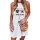 thumbnail image 1 of WILLBEST Vestidos de Algodon para Mujer, Moda Femenina, sin Mangas, Estampado Floral, Camiseta sin Mangas, Vestido Corto Cruzado para Playa, para Vacaciones de Verano, Informal Chica, 1 of 3