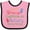 Pink and Black, variant on Inktastic Actuary Like Mommy Boys or Girls Baby Bib