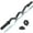 Black, variant on 47" EZ Curl Bar Weight Lifting Bar, 1-inch Curling Bars for Weight lifting, Barbell bar for Hip Thrusts/Squats/Lunges for Gym and Home, With 2 Star Double Risk Star-nuts (220lb Weight Capacity)