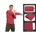 thumbnail image 4 of Little Donkey Andy Men's UPF 50+ Sun Protection Stretch Breathable Jackets Hoodie Hiking Summer Shirts Racing Red L, 4 of 6