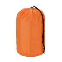 Uxcell Stuff Sack, Nylon Waterproof Storage Sacks Portable Drawstring Dry Stuff Bag Gear Organization with Toggle, 5x10Inch Fit for Backpacking Camping Traveling Hiking(Orange)