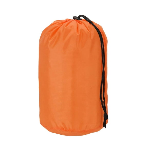 Uxcell Stuff Sack, Nylon Waterproof Storage Sacks Portable Drawstring Dry Stuff Bag Gear Organization with Toggle, 5x10Inch Fit for Backpacking Camping Traveling Hiking(Orange)