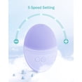 thumbnail image 6 of VoluVibe Facial Cleansing Brush Made with Ultra Hygienic Soft Silicone, Waterproof Sonic Vibrating Face Brush for Deep Cleansing, Gentle Massaging, Inductive Charging (Violet) 1 Pack+5 Speed Settings, 6 of 6