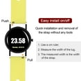 thumbnail image 5 of Uxcell Silicone Watch Bands, 20mm Watch Strap Quick Release for Men Women, Yellow, 5 of 7