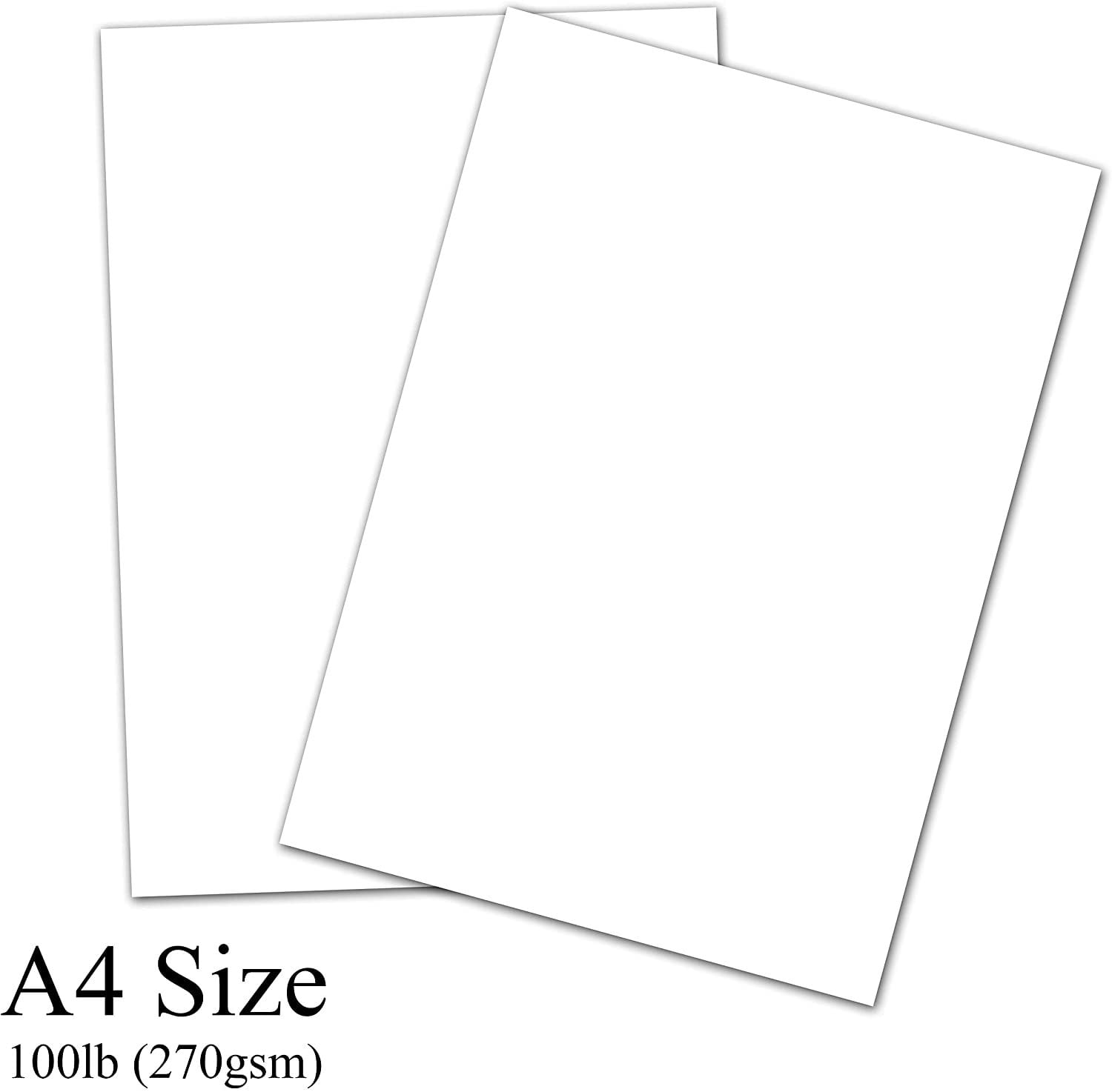 Laser A4 Smooth HIGH White Premium Quality Card/Paper 120 GSM Inkjet Craft 1 Reams of 250