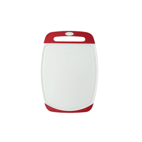 Small Plastic Cutting Board Non Slip with Cut Out Handle for Kitchen Prep