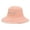 Pink, variant on Rough Selvedge Design Bucket Hat Distressed Anti-uv Fisherman Hats for Adult Teenagers Wide Brim Polyester Hats