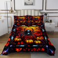 thumbnail image 1 of Erosebridal Fall Pumpkin Coverlet Set King,Animal Spider Bedding Set,Halloween Room Decorative,Ultra Soft,3 Pieces, 1 of 5