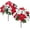 2PCS, variant on Dalrosia 2PCS Christmas Artificial Flowers Poinsettia Bouquet Mixed Christmas Bush Winter Flowers Arrangment for Home Kitchen Decor Holiday Cemetery