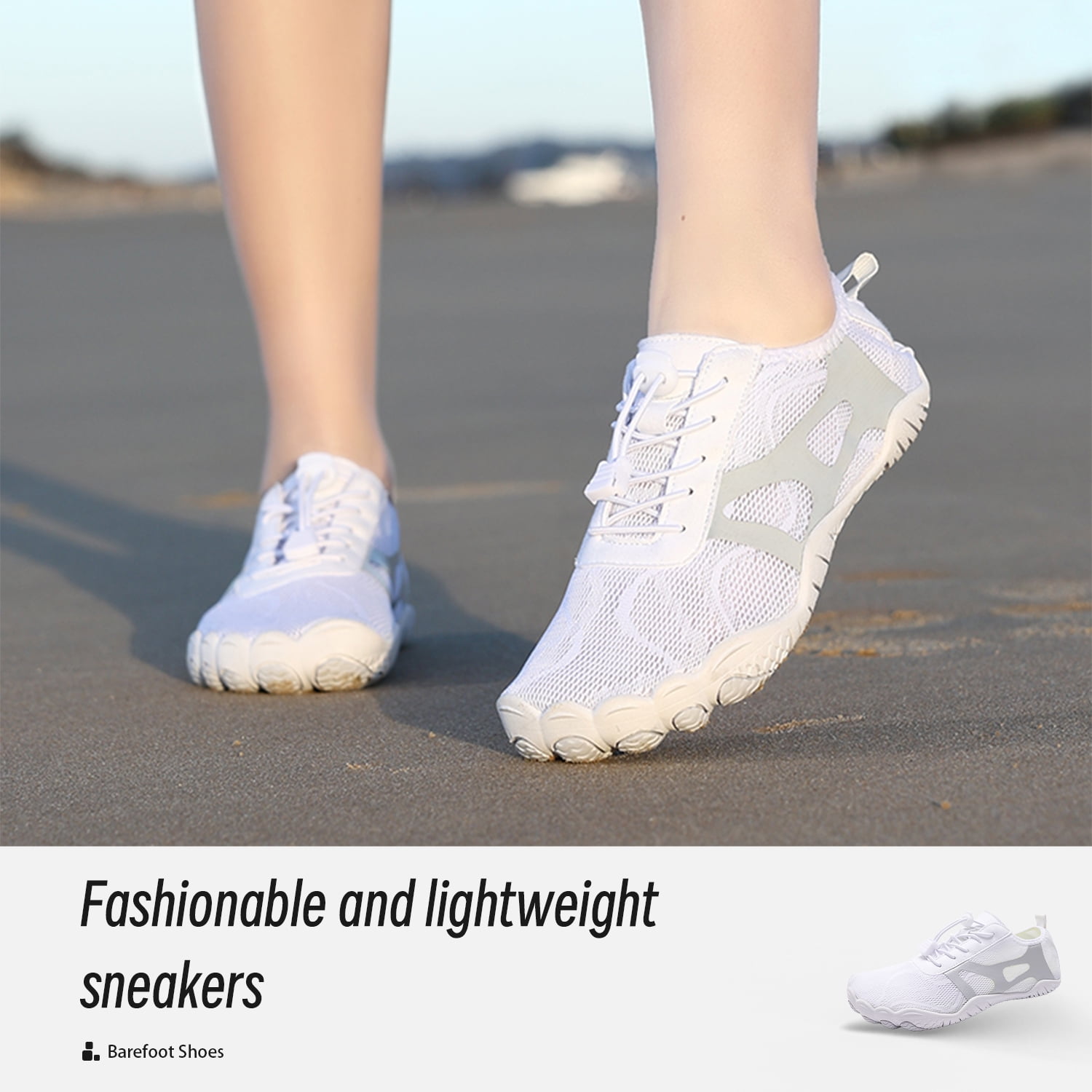 HOYUFEI Hike Barefoot Shoes for Women, Womens Water Shoes, Hiking Healthy Footwear - Wide Toe Box Non-Slip Outdoor Sports Zero Drop Shoes
