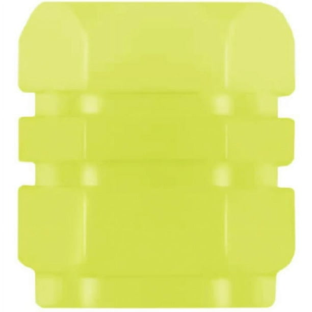 Tapón Fluorescente para Neumáticos LuminousTapYellow 12Pzas 1.6x1.2cm Plástico ABS Amarillo Tapón de Neumáticos.