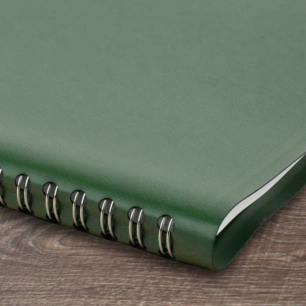 At-A-Glance 100% PCW Monthly Planner Julian Dates - Monthly - 1.1 Year - January 2022 till January 2023 - 1 Month Double Page Layout - 9" x 11" Sheet Size - Wire Bound - Desktop - Green - Paper, Simul