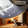 thumbnail image 4 of POSGEE 3 Flap Dog Door Never Rust Plastic Doggy Door Doggie Door, Pet Door for Dogs Install in Interior Exterior Doors, Insulated Flap, 2 Magnetic Flaps, Closing Panel, for Pets up to 45lb (Medium), 4 of 9