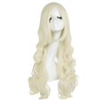 thumbnail image 2 of Peluca de pelo largo y rizado para Cosplay, pelo rubio claro, gris, Rubio, corto, blanco, 32 "/80cm, 2 of 4