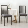 thumbnail image 2 of LAMIRO Long Lasting Durability Dining Room PU Leather Chair Cover - Waterproof and Stain-Resistant, 2 of 4