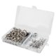 thumbnail image 3 of 100 Sets Grommets color plata resistente al desgaste DIY producción robusta estructura ojal herramienta para la ropa shoes10mm, 3 of 8