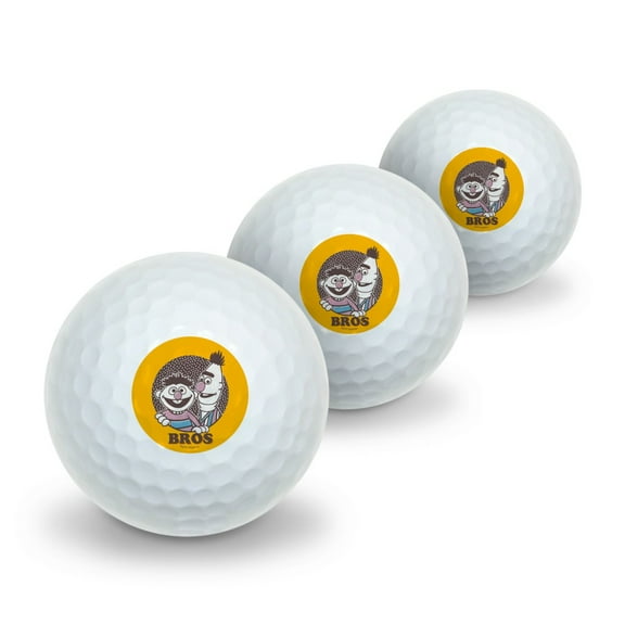 Sesame Street Bert and Ernie Bros Novelty Golf Balls 3 Pack