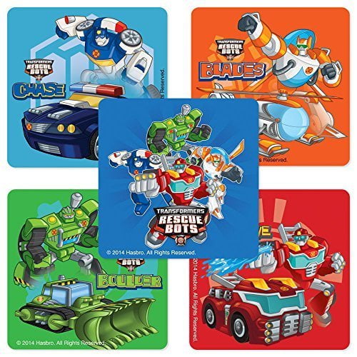 Smile Makers Transformers Rescue Bots Stickers Fournitures Pour Fetes A Theme Et Anniversaire 75 Par Paquet Walmart Canada