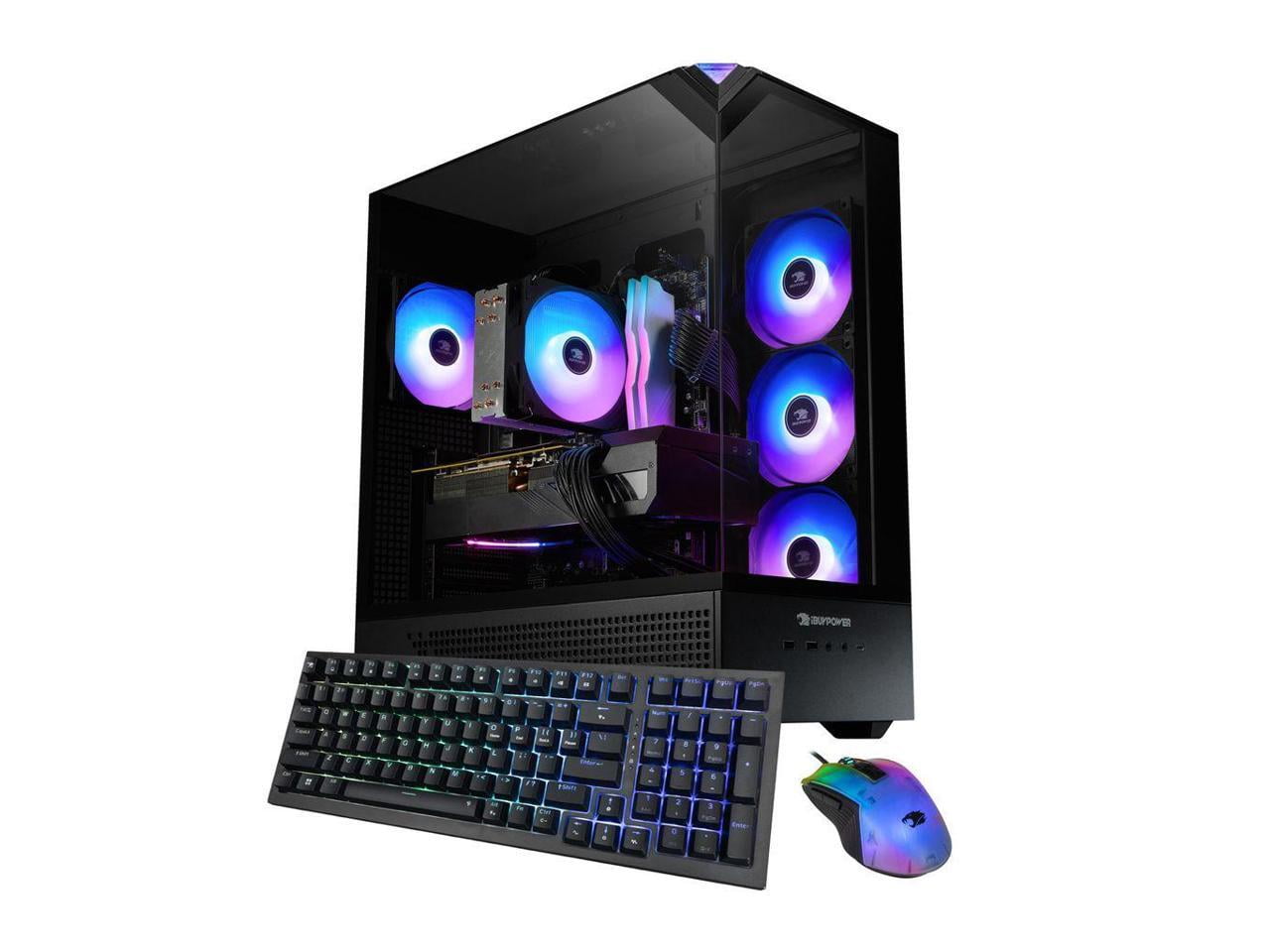 iBUYPOWER Slate Black Gaming PC Desktop Computer AMD Ryzen 5 8400F